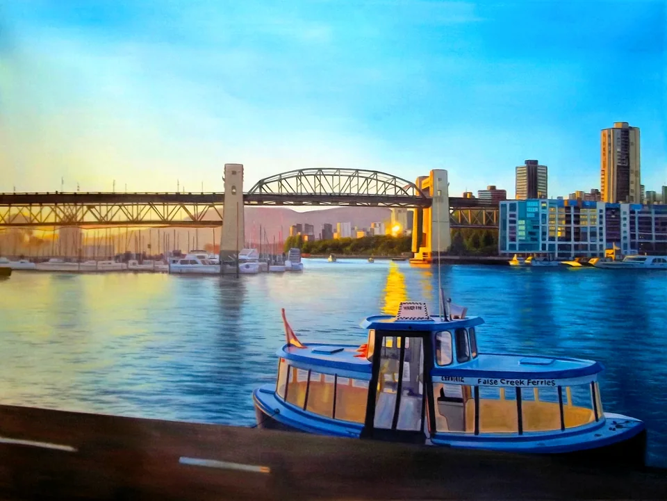 Burrard Bridge at Sunset